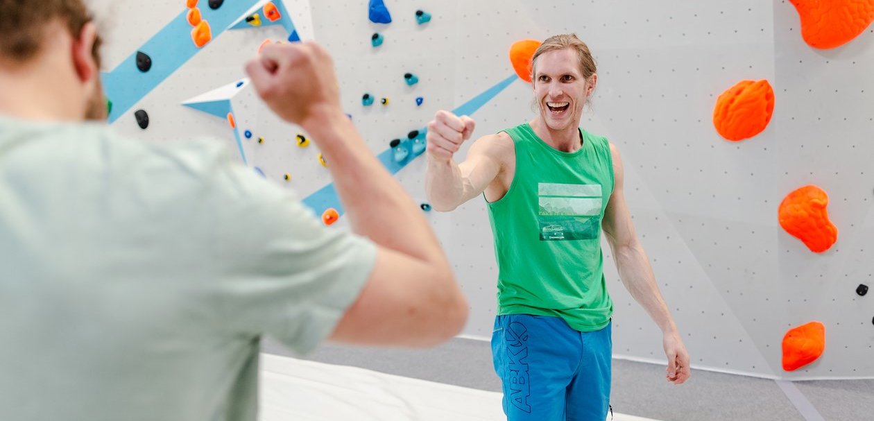 Bouldern in der Boulderwelt, Bouldersession