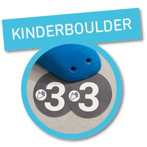 Kinderboulder Markierungen Startgriffe