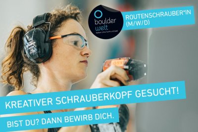 Boulderwelt Hamburg Stellenausschreibung Routenbau Routesetting Routesetter