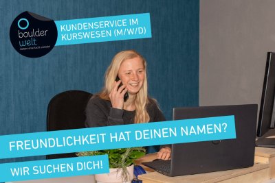 Boulderwelt Hamburg Ausschreibung Kundenservice Kurswesen Job