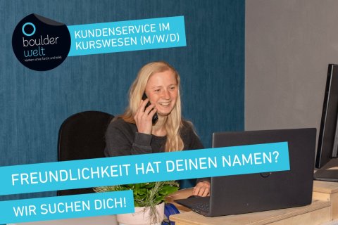 Boulderwelt Hamburg Ausschreibung Kundenservice Kurswesen Job