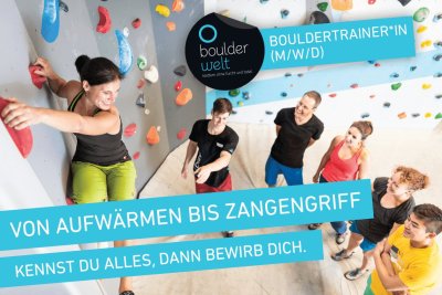 Wir bilden Dich aus zum Bouldertrainer! Egal ob für Boulderkurse, Kindergeburtstage, Firmenevents, künftig leitest Du unser Kursangebot an.