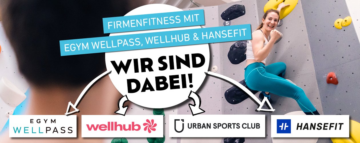 Boulderwelt Hamburg Egym Wellpass, Wellhub, Urban Sports und Hansefit 