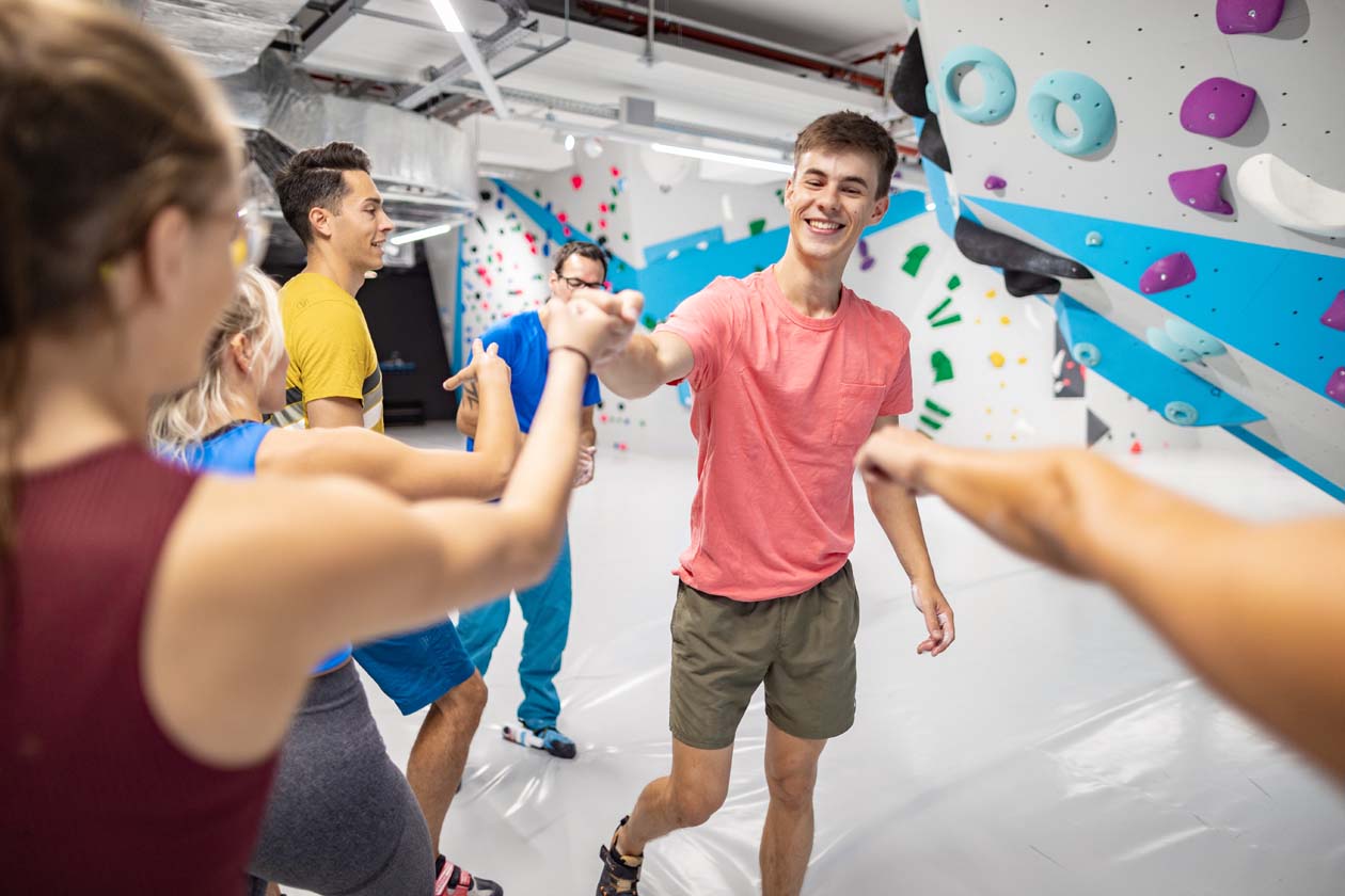 Gruppenkurs_Boulderwelt Karlsruhe_Freude_gemeinsam